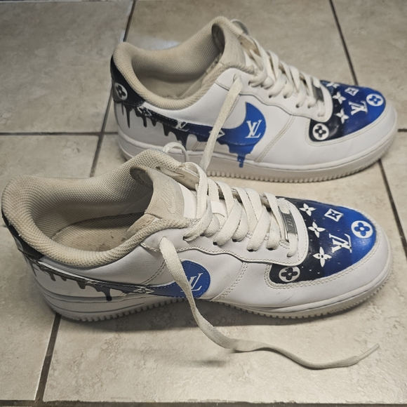 Air Force One Louis Vuitton Custom Drip Nike 8.5 - Picture 5 of 8
